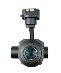 Single lens 4K visible light Gimbal Camera with 4x optical zoom and a high-precision three-axis stabilized gimbal, featuring network IP and HDMI dual output.